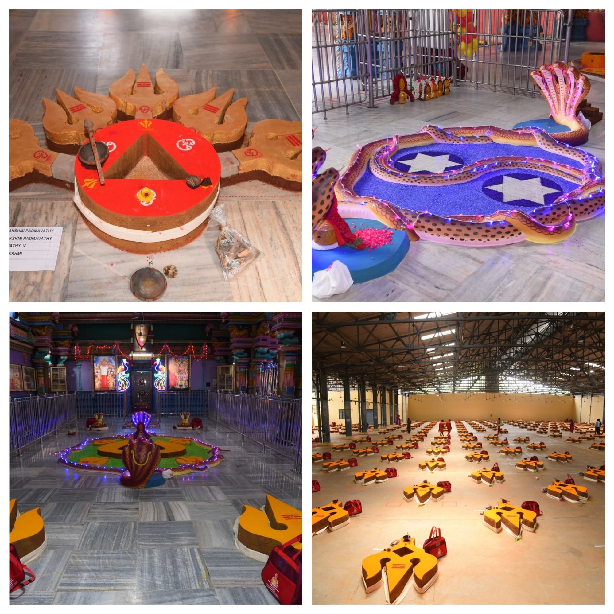 Chitra Pournami Yagnam setups